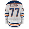 Edmonton Oilers OSCAR KLEFBOM 77 Adidas Weiß Trikot Authentic - Herren